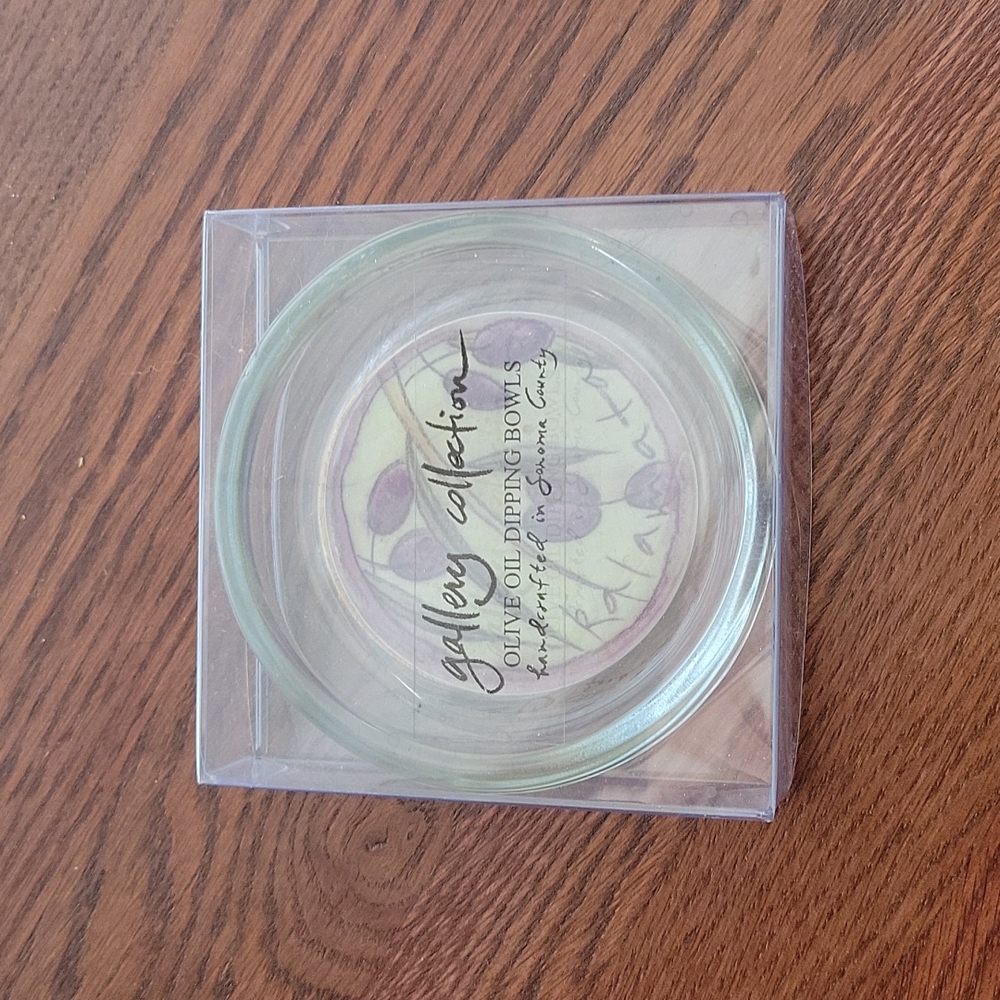 Olive Oil Dipping Bowl- Gallery Collection Glass